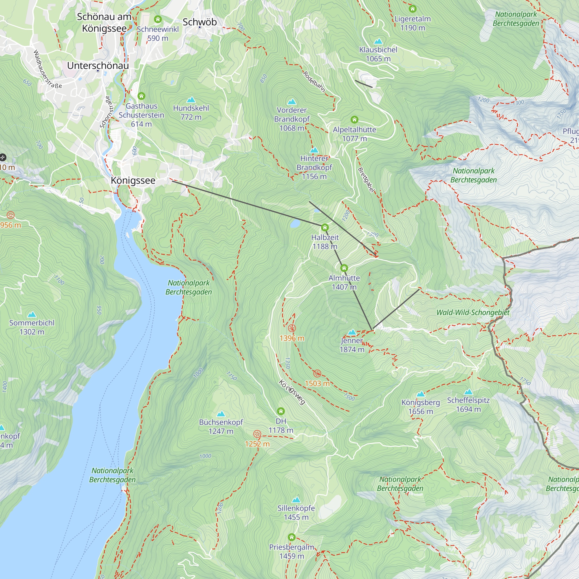 Wasserfallalm map