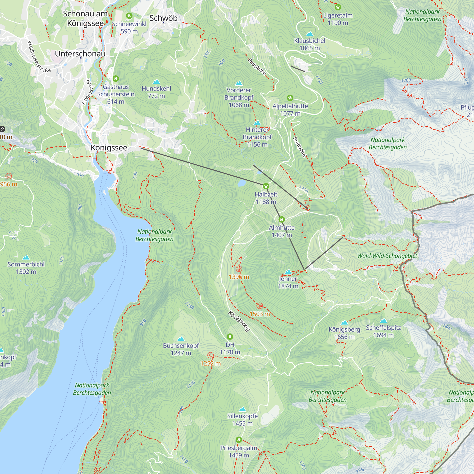 Wasserfallalm map