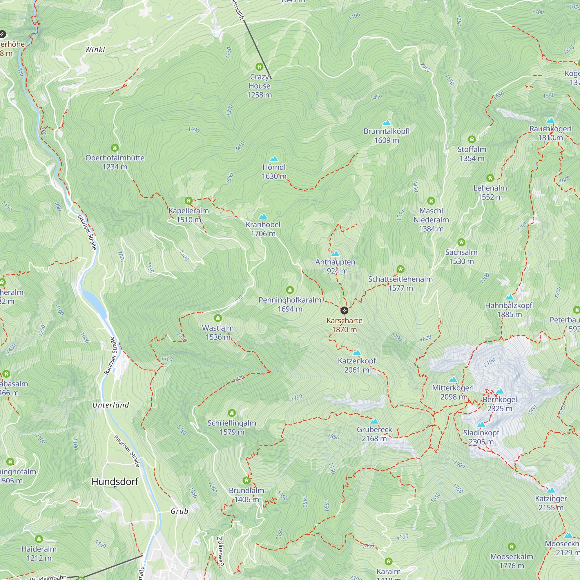 Penninghofkaralm map