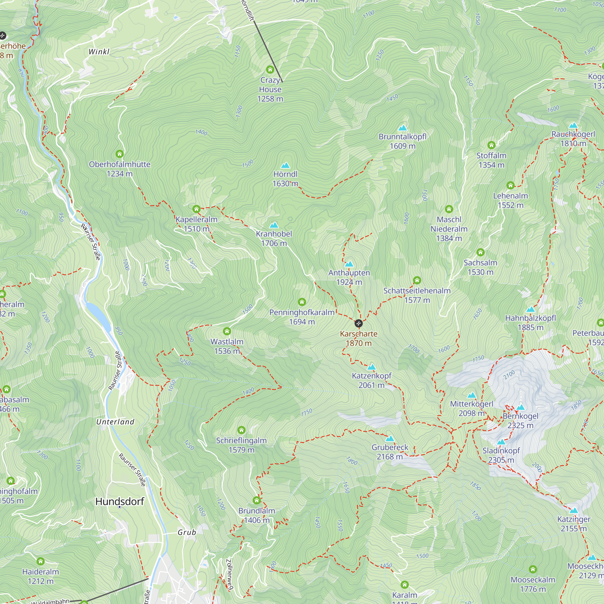 Penninghofkaralm map