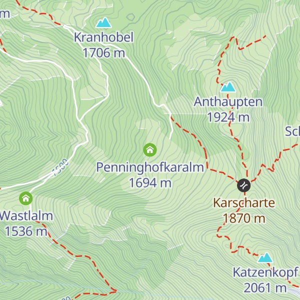 Map of Penninghofkaralm