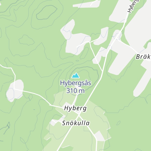 Map of Hybergsås