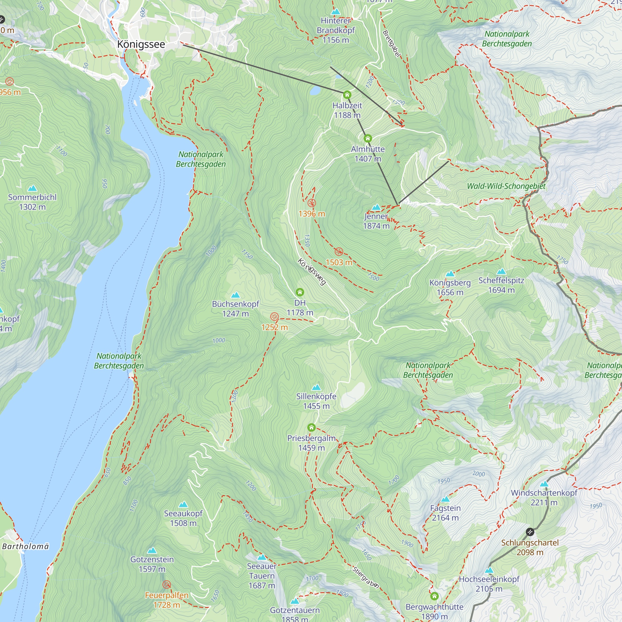Schwaigerkaser map