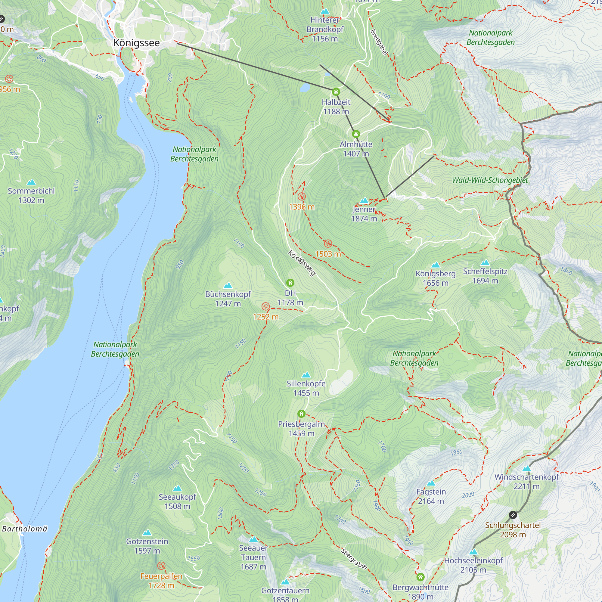 Schwaigerkaser map