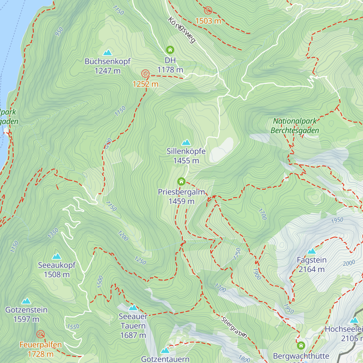 Priesbergalm map