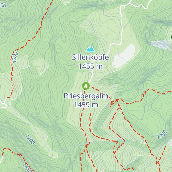Map of Priesbergalm