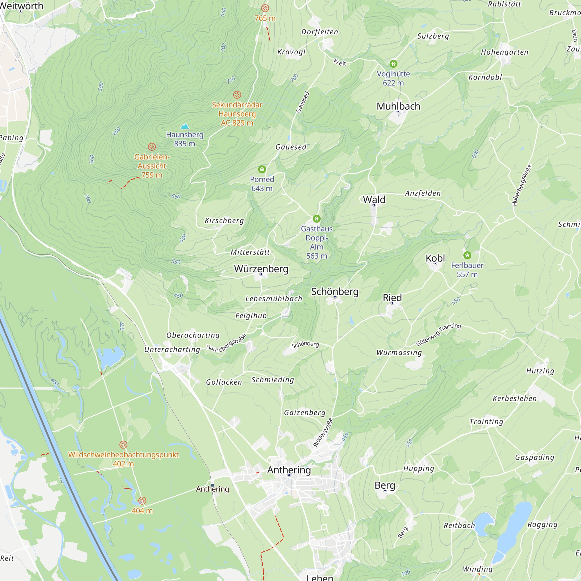 Hotel im Wald "Hammerschmiede" map