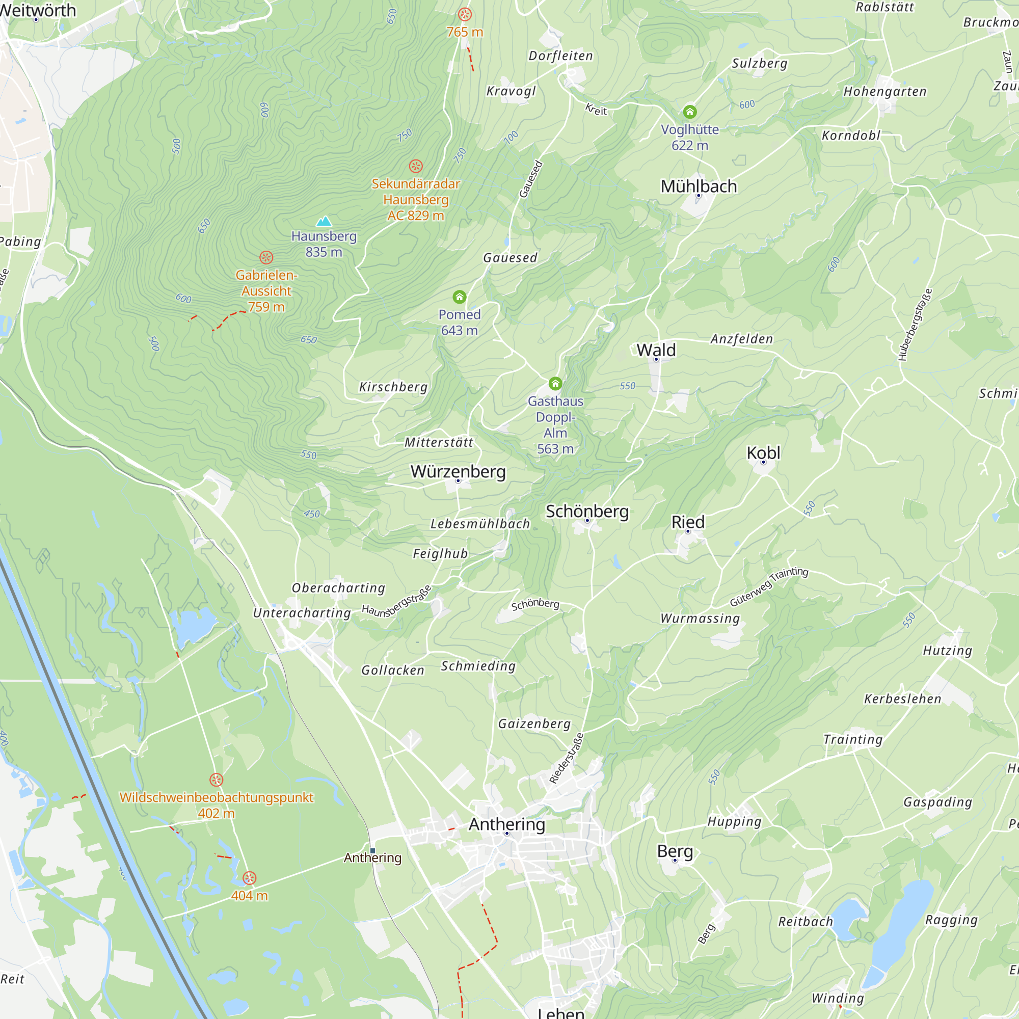 Hotel im Wald "Hammerschmiede" map