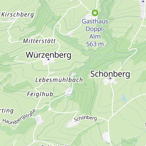 Map of Hotel im Wald "Hammerschmiede"