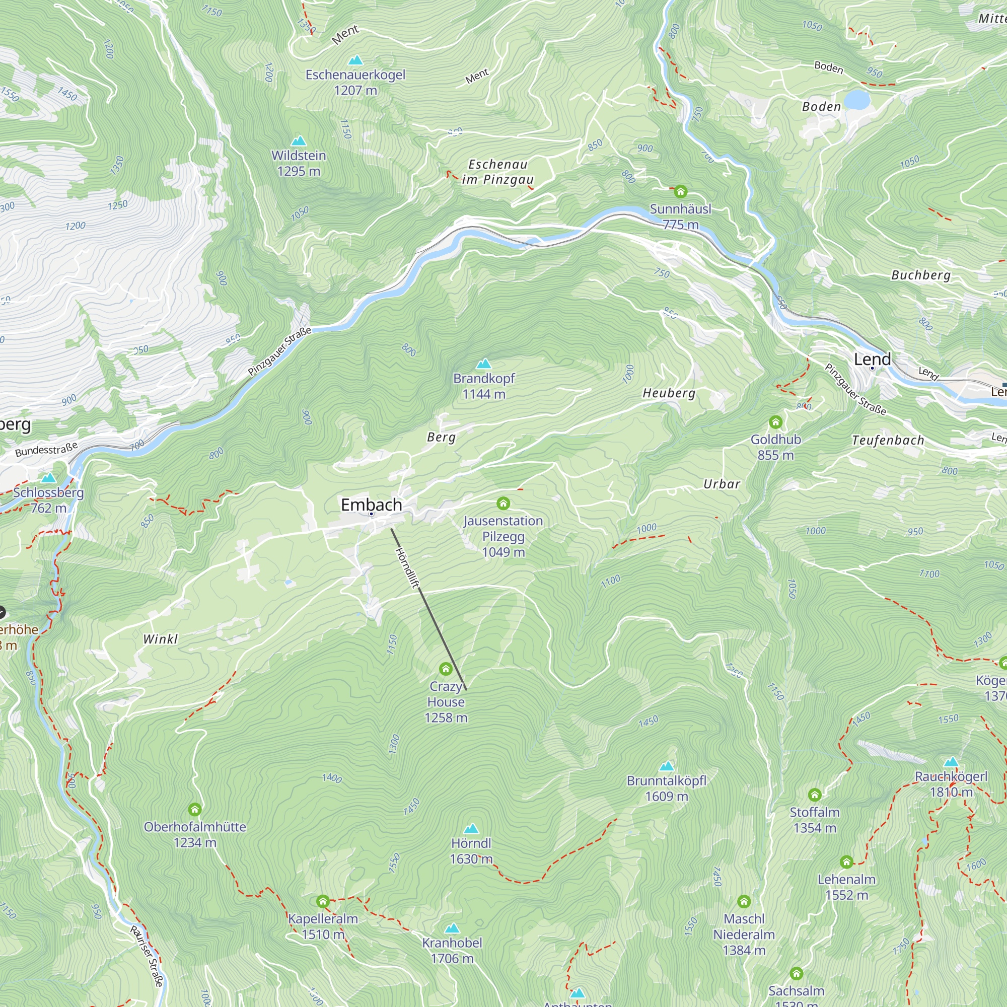 Jausenstation Pilzegg map