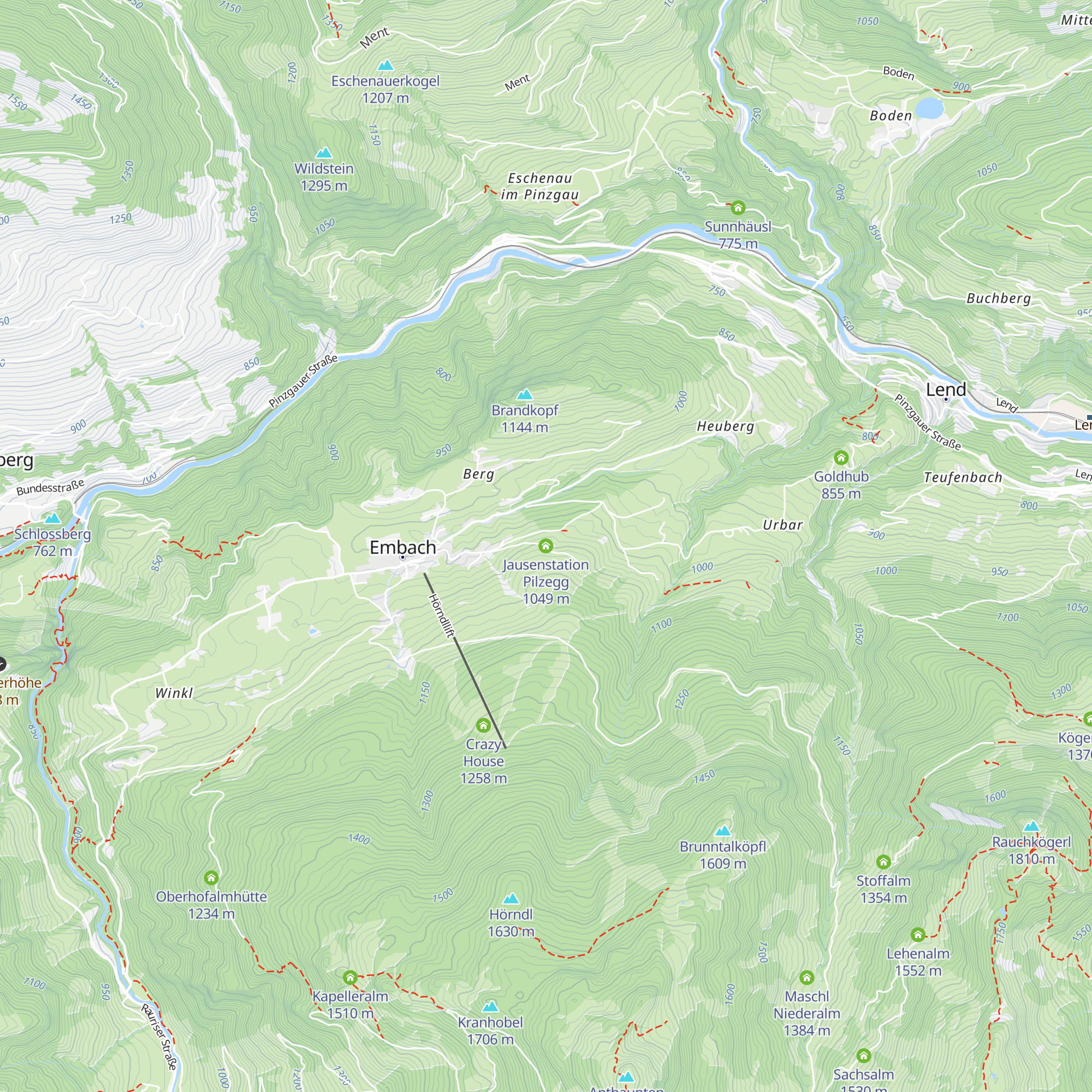 Jausenstation Pilzegg map