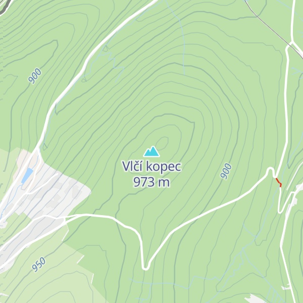 Map of Vlčí kopec