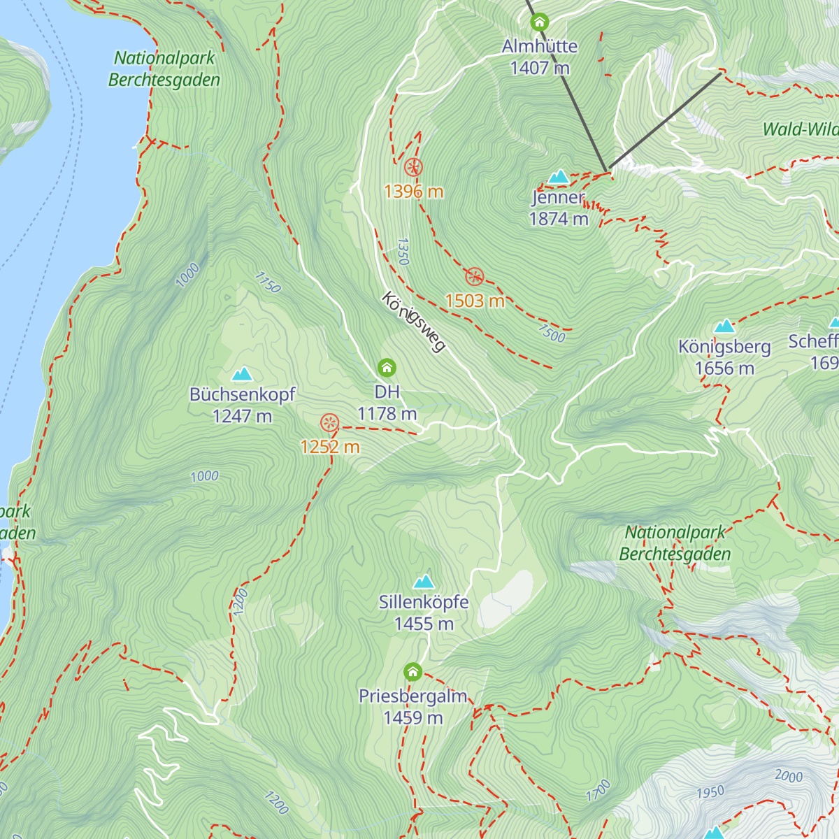 Königsbachalm map