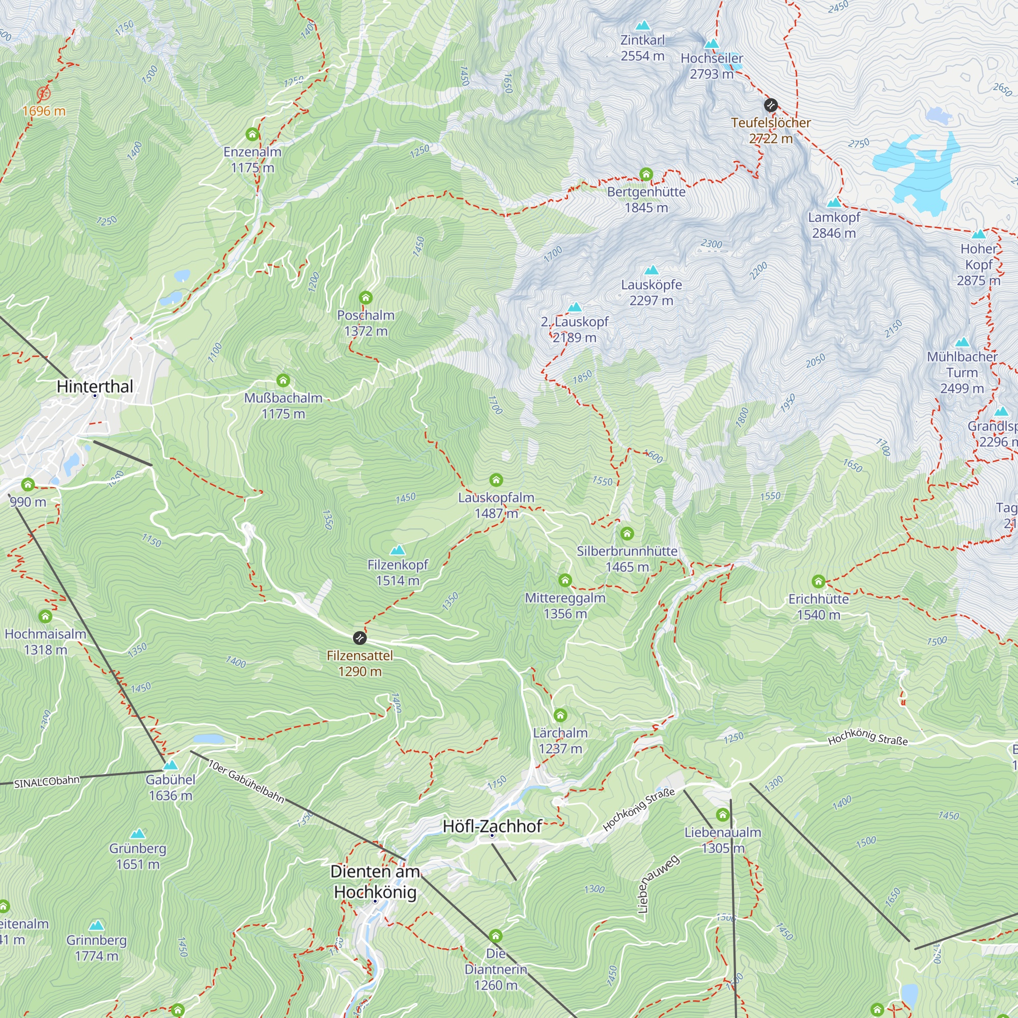 Pichl Alm map