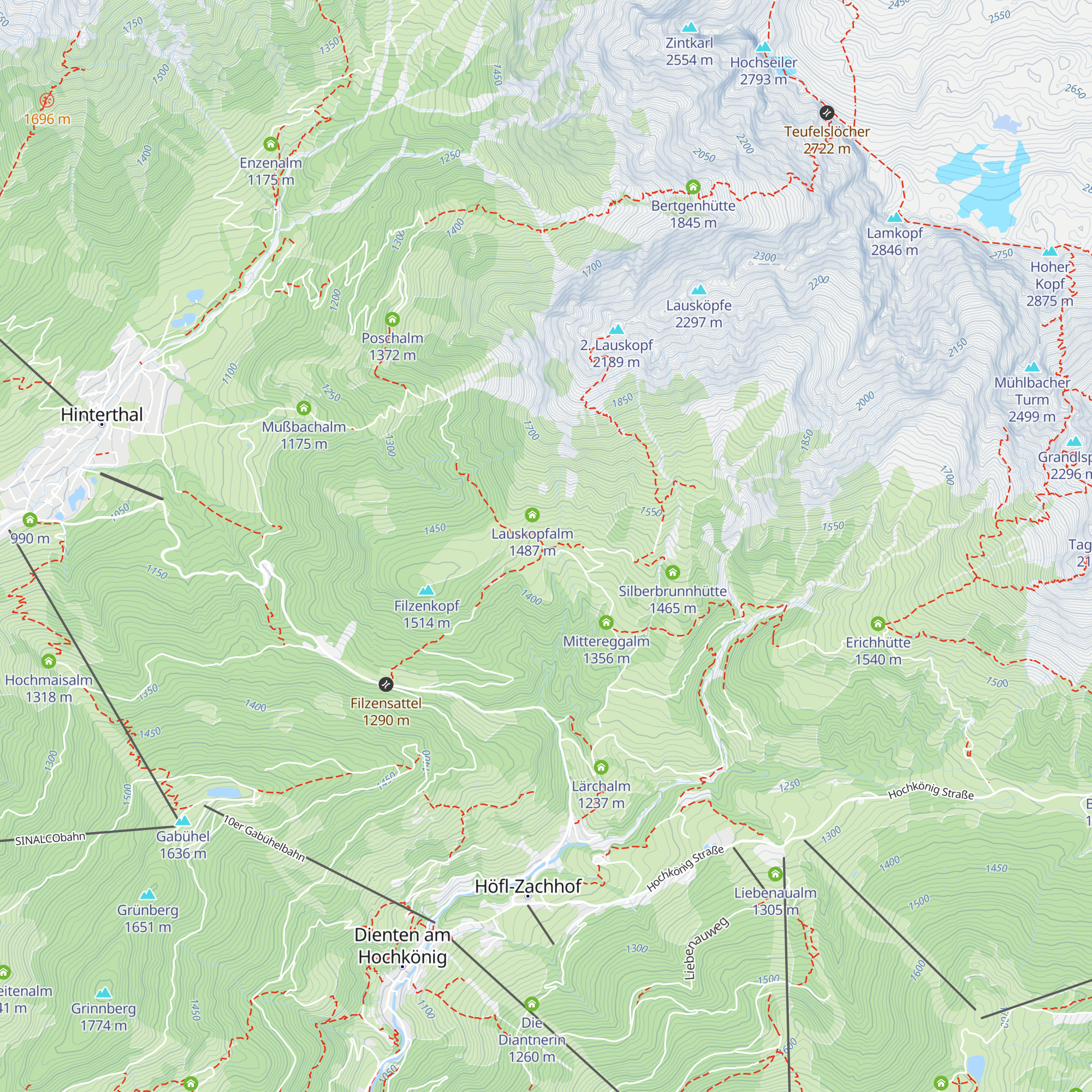 Pichl Alm map