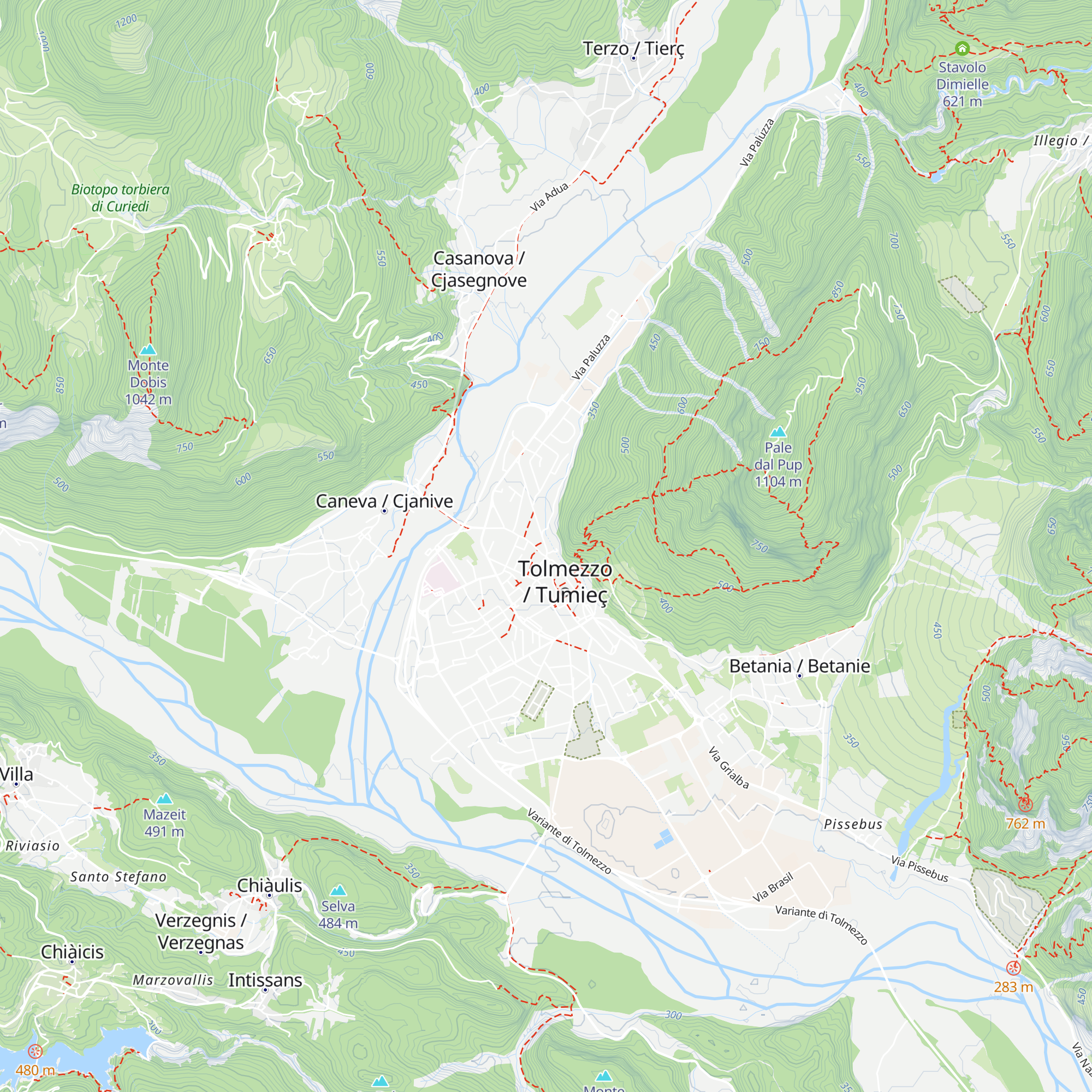 Agenzia Turismo Friuli Venezia Giulia map