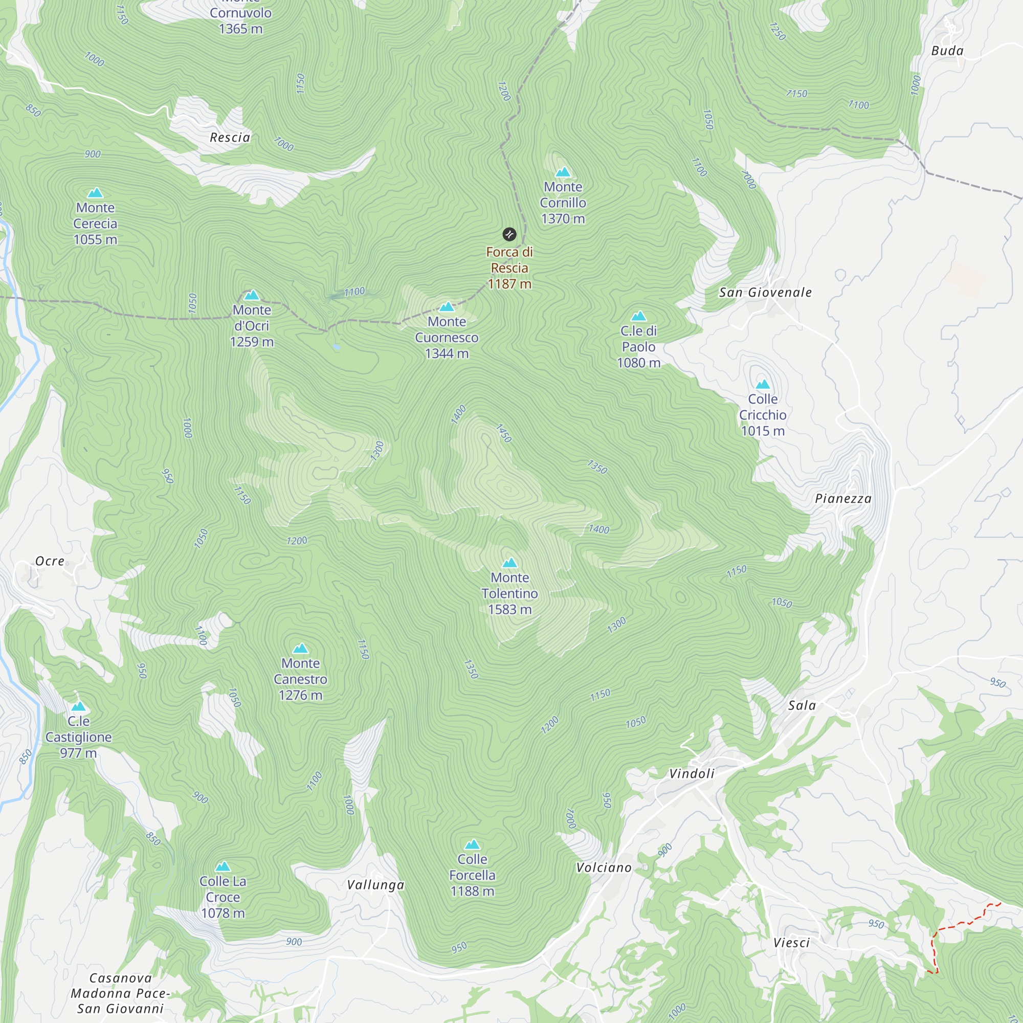 Rifigio Palmieri map
