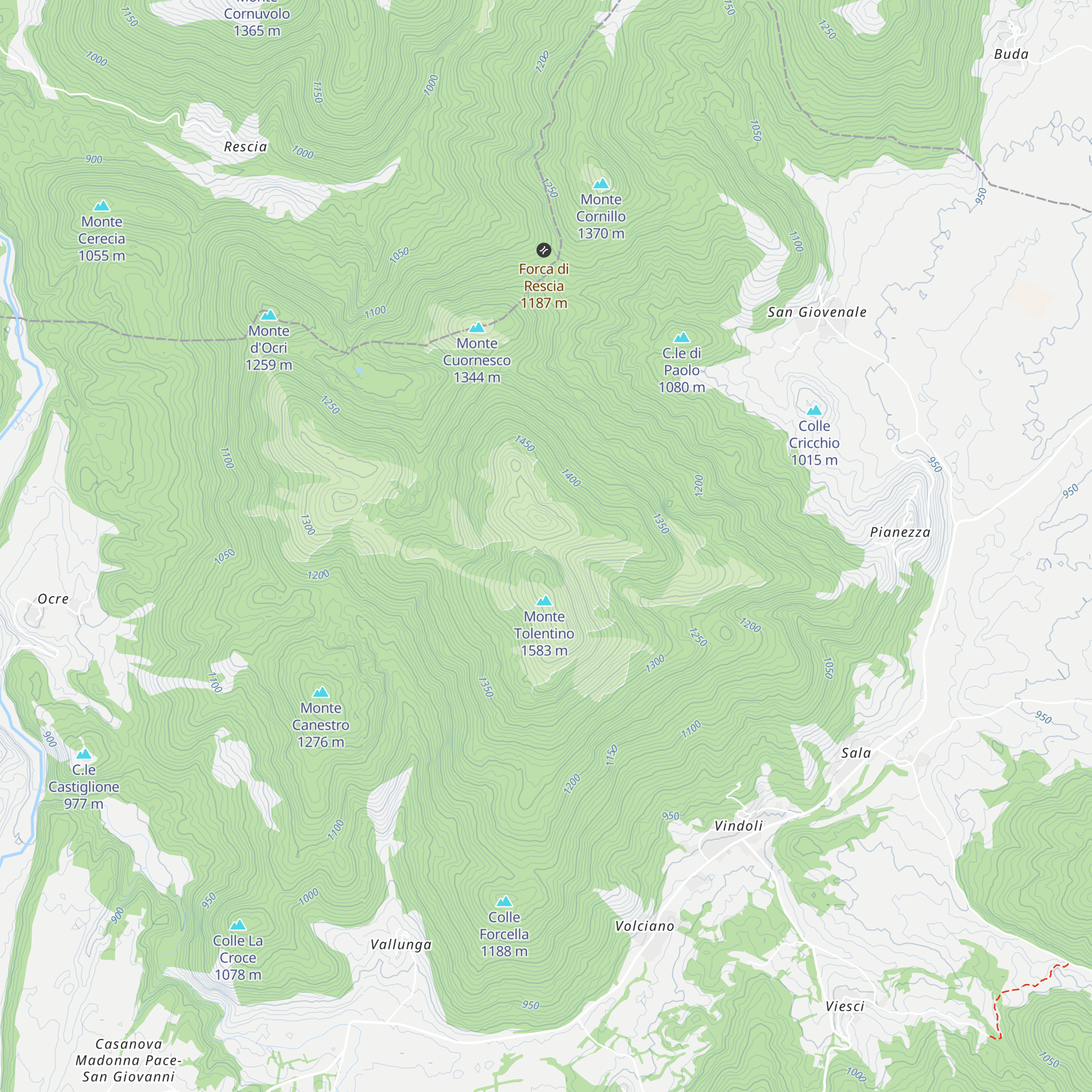 Rifigio Palmieri map