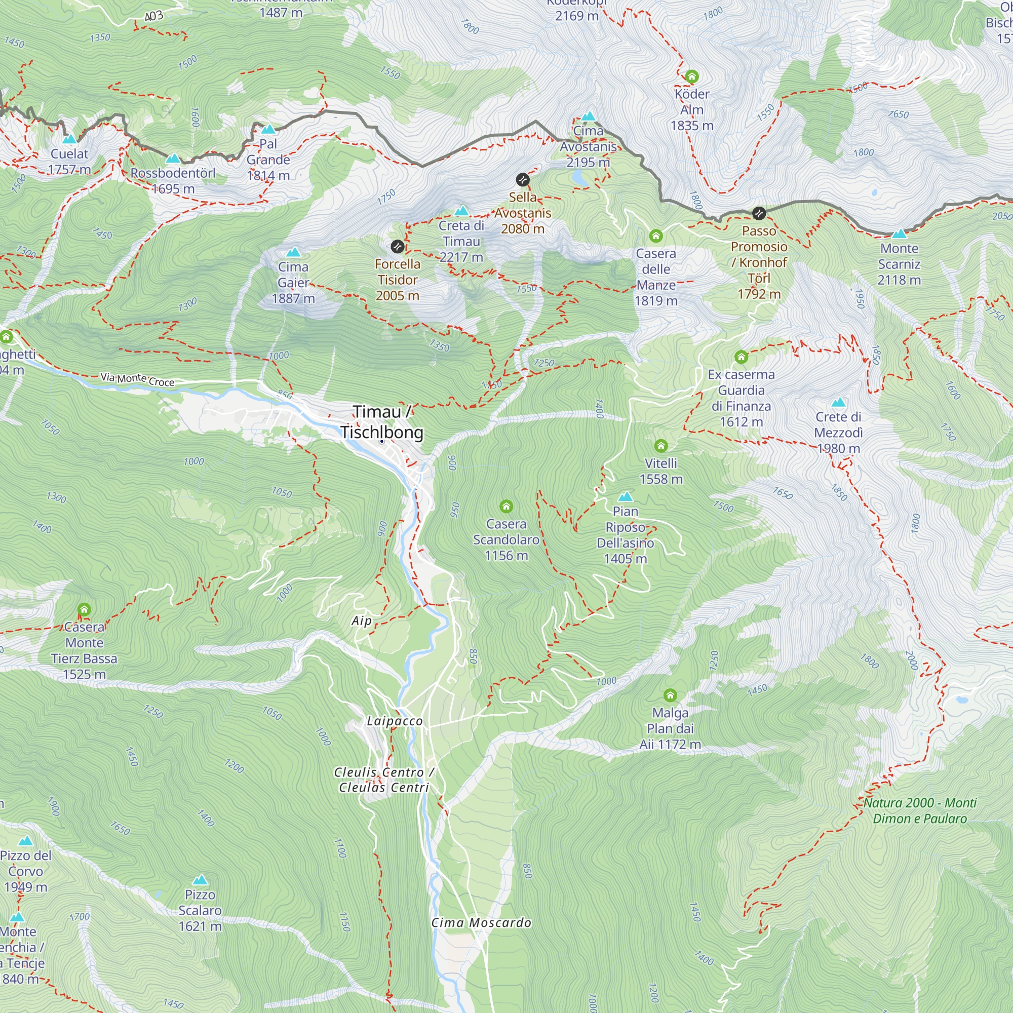 Casera Scandolaro map