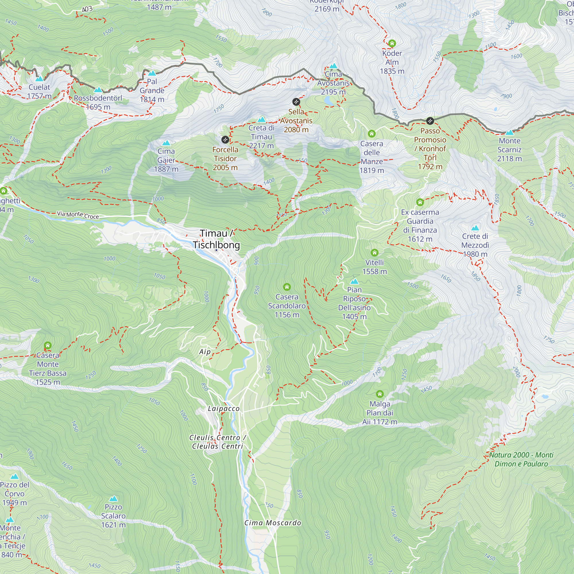 Casera Scandolaro map