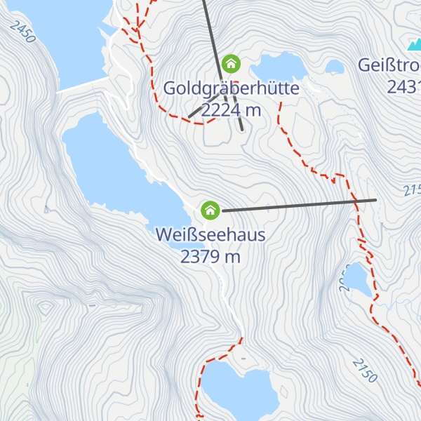 Map of Weißseehaus