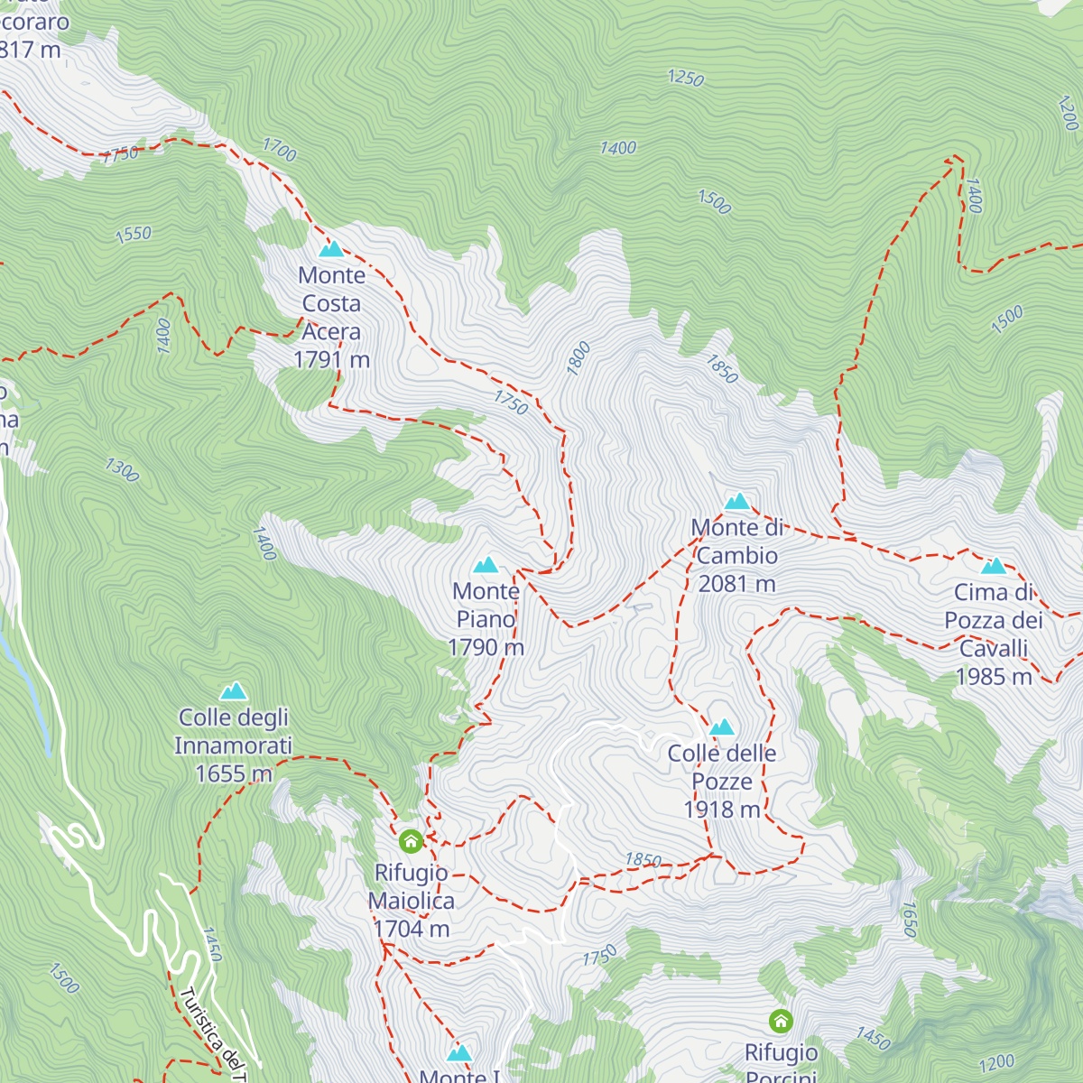 Rifugio Vallebona map