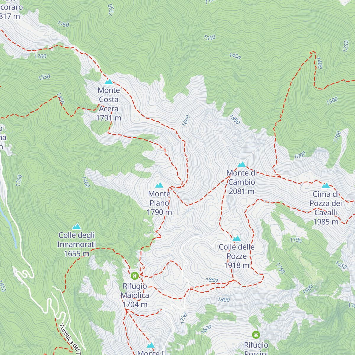 Rifugio Vallebona map