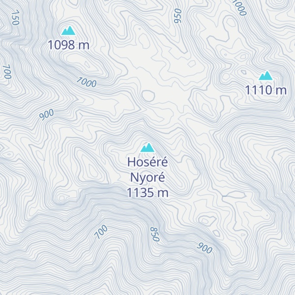Map of Hoséré Nyoré