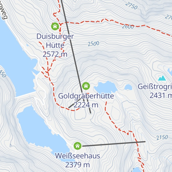 Map of Goldgräberhütte