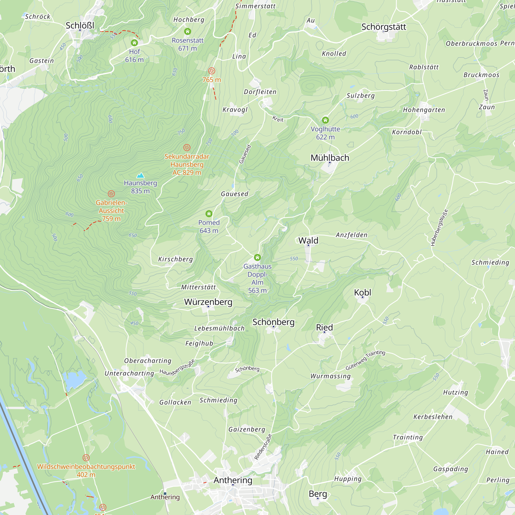 Gasthaus Doppl-Alm map
