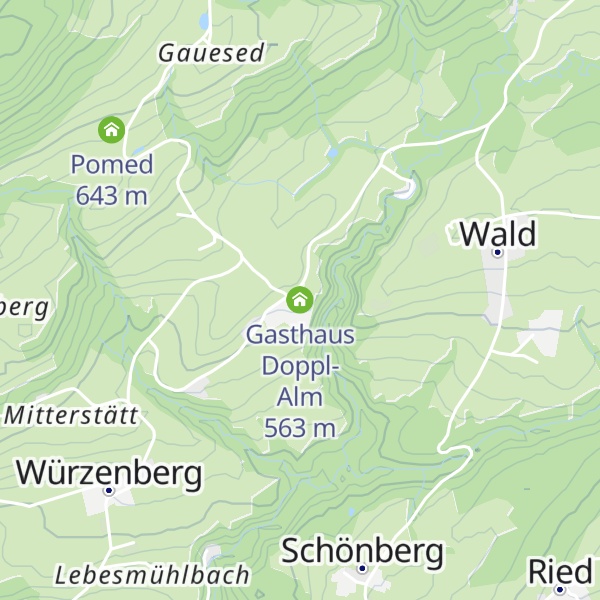 Map of Gasthaus Doppl-Alm