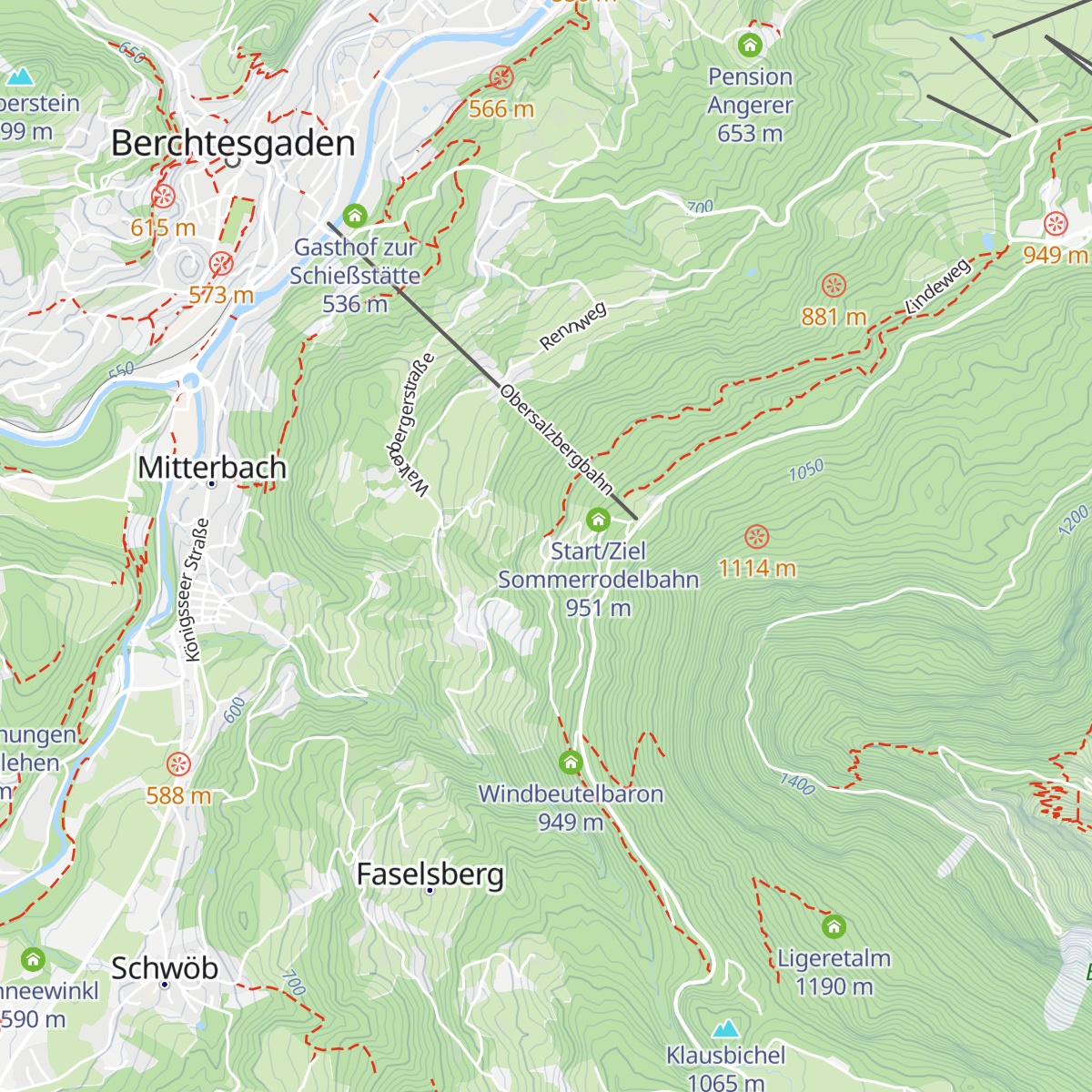 Alpengasthof Hochlenzer map