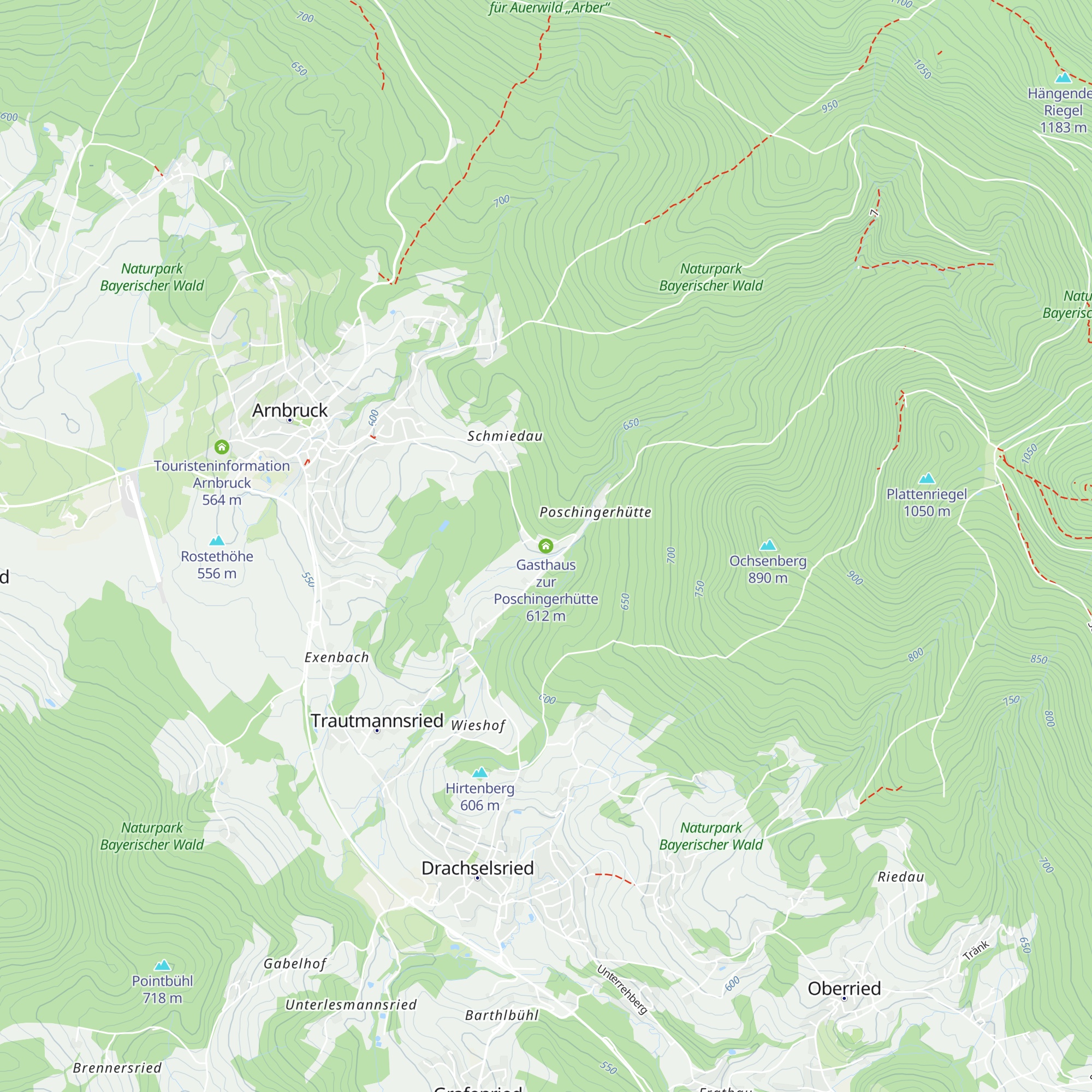 Gasthaus zur Poschingerhütte map