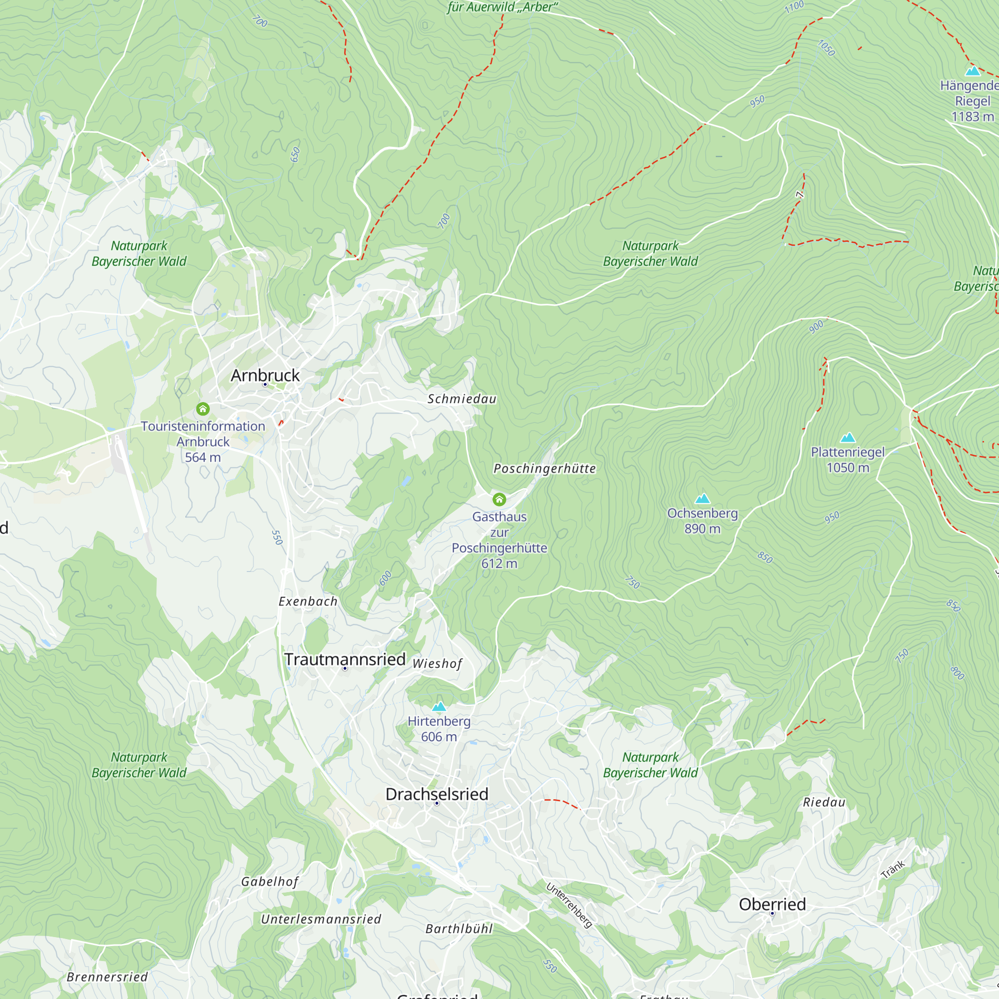 Gasthaus zur Poschingerhütte map