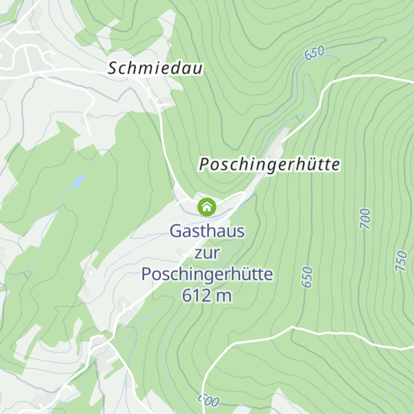 Map of Gasthaus zur Poschingerhütte