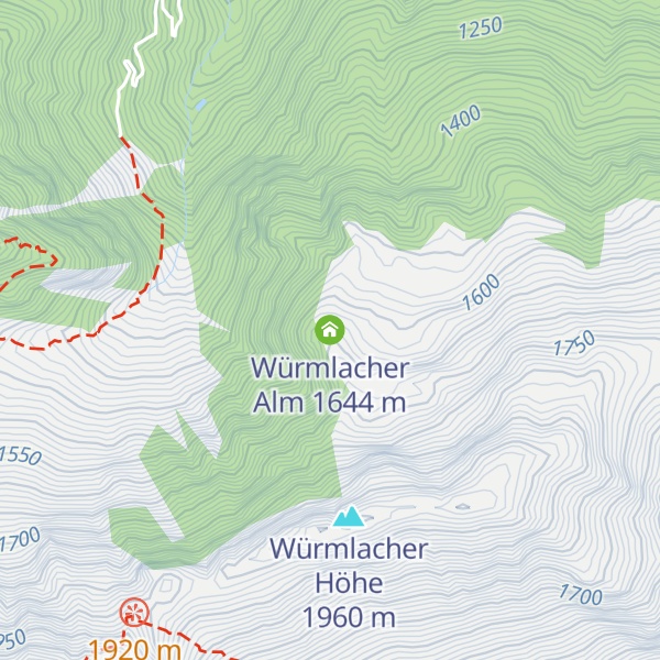 Map of Würmlacher Alm