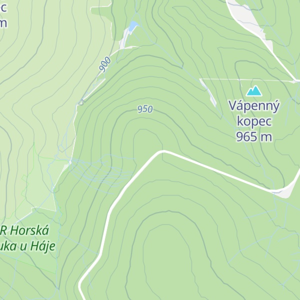 Map of Ohnivý vrch