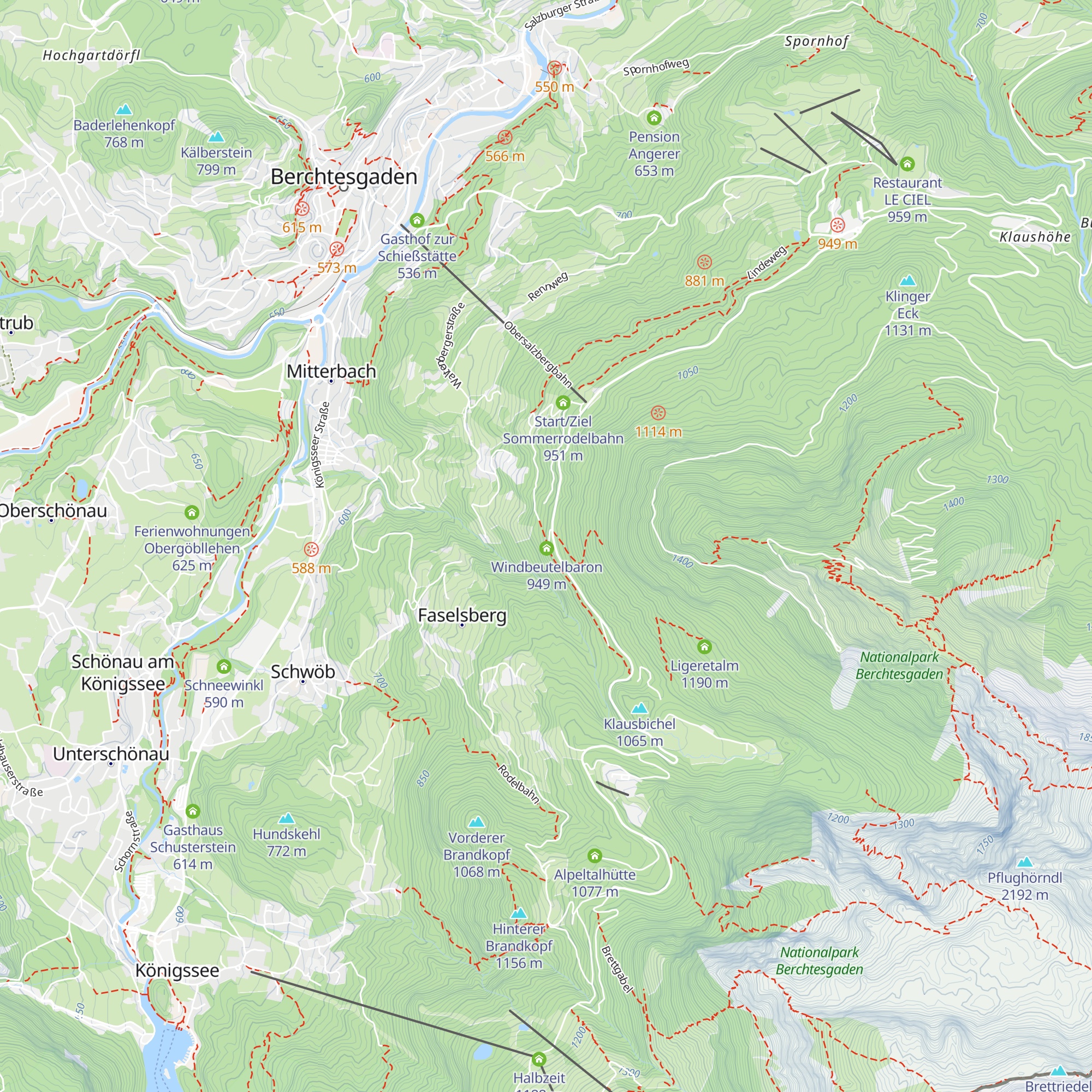 Alpengasthaus Graflhöhe map