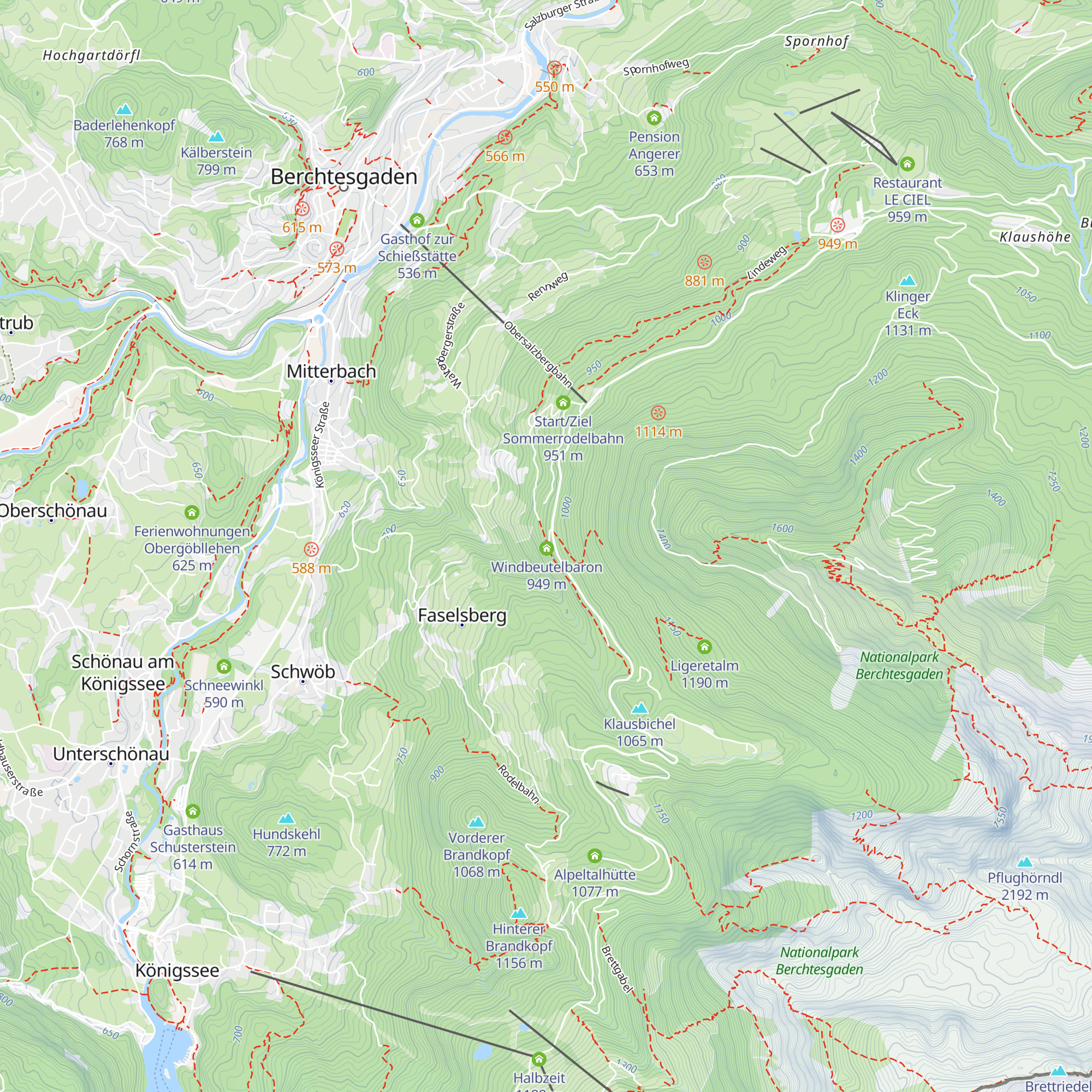 Alpengasthaus Graflhöhe map