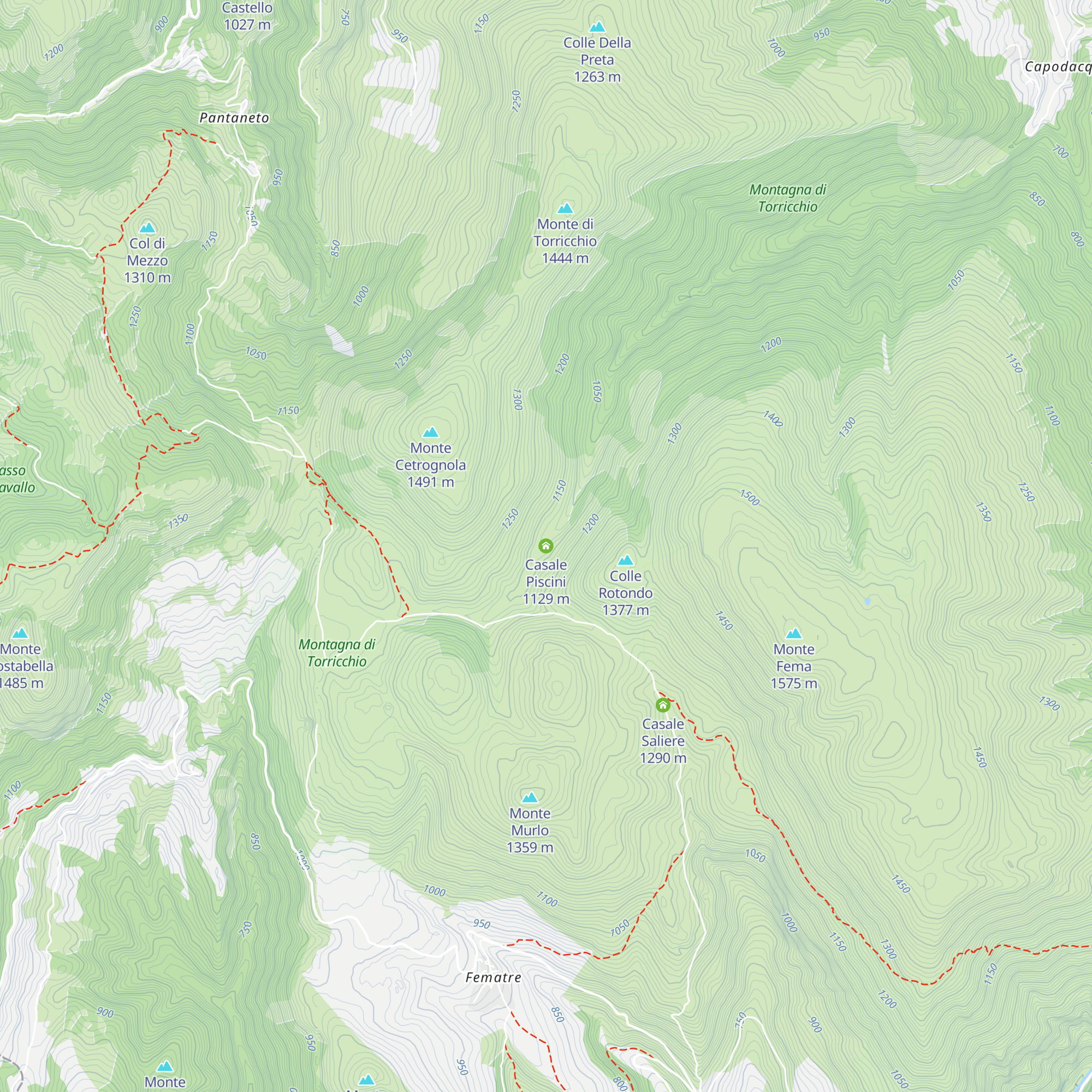 Casale Piscini map
