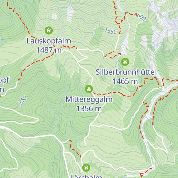 Map of Mittereggalm