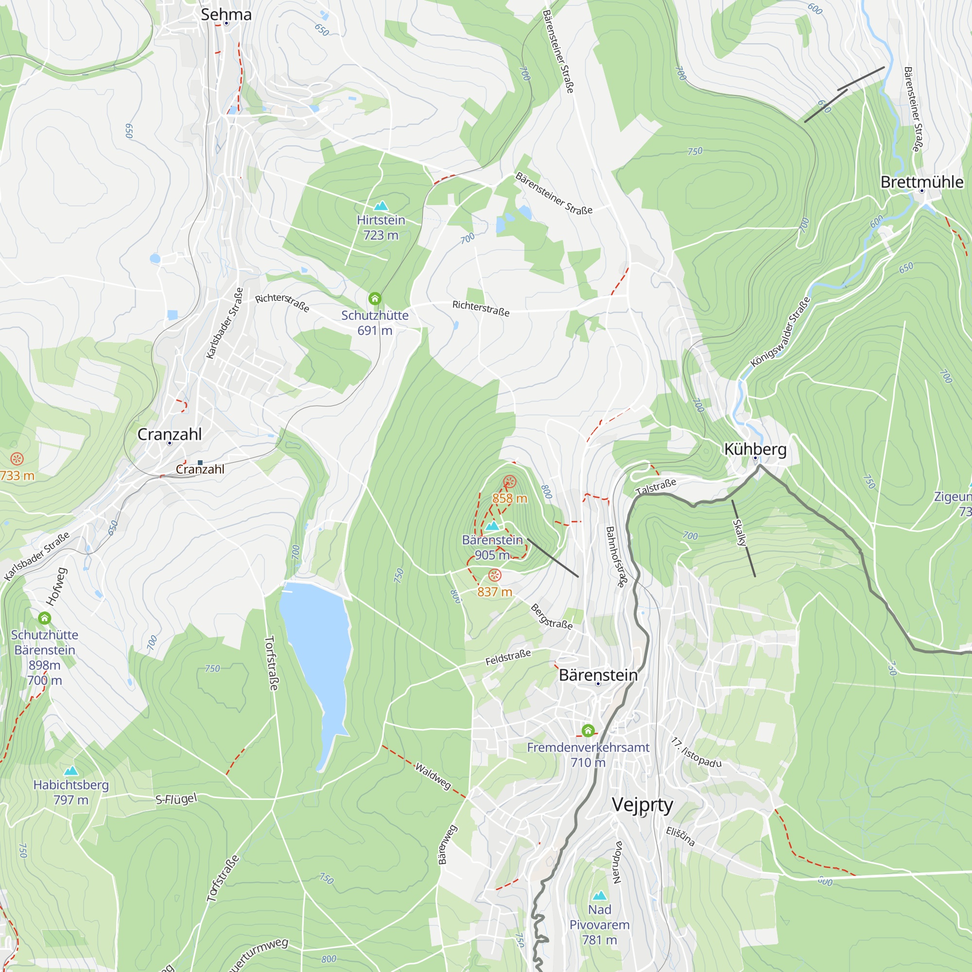 Schutzhütte am Steinbruch map
