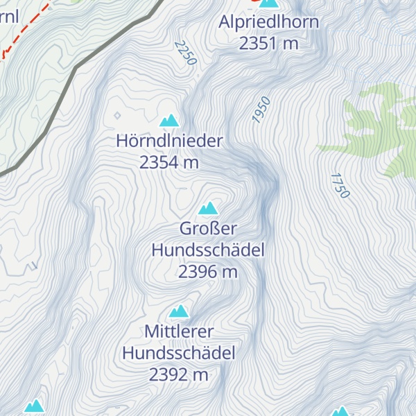 Map of Großer Hundsschädel