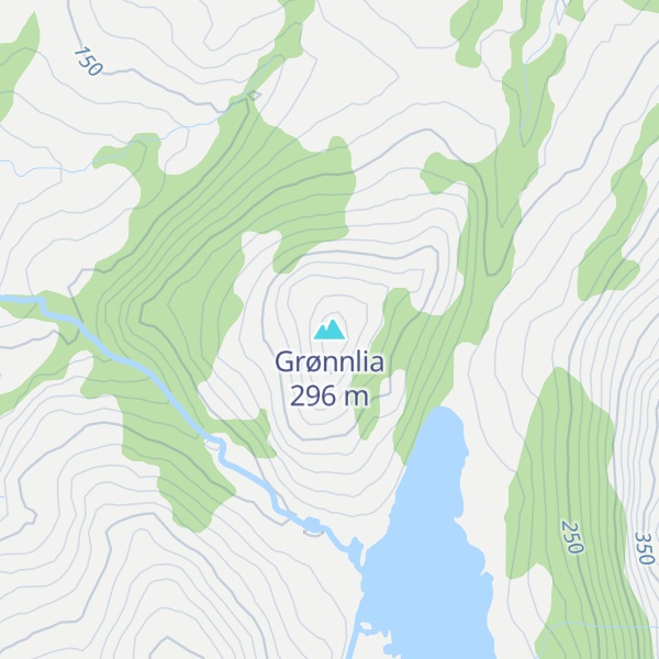 Map of Grønnlia