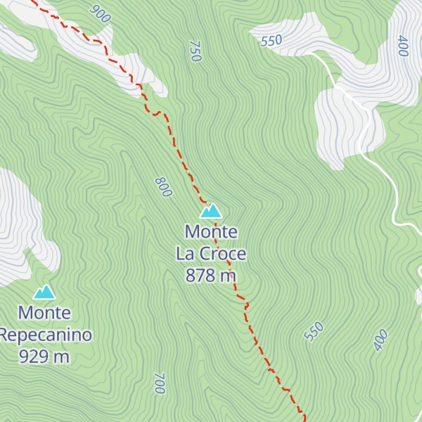 Map of Monte La Croce