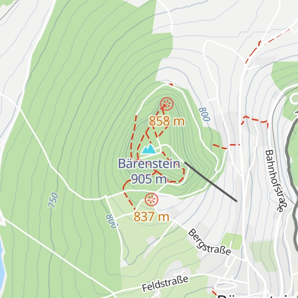 Map of Bärenstein