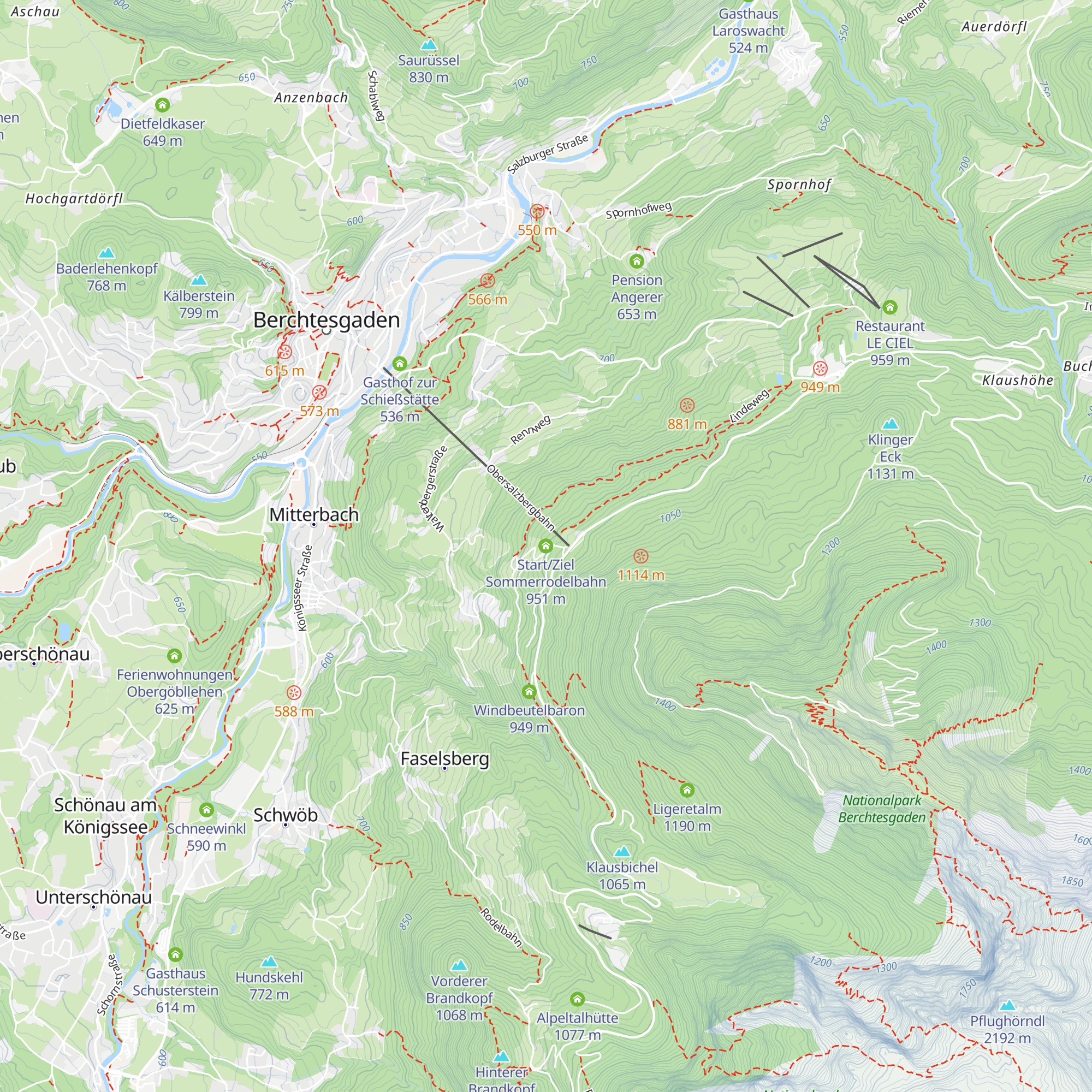 Start/Ziel Sommerrodelbahn map