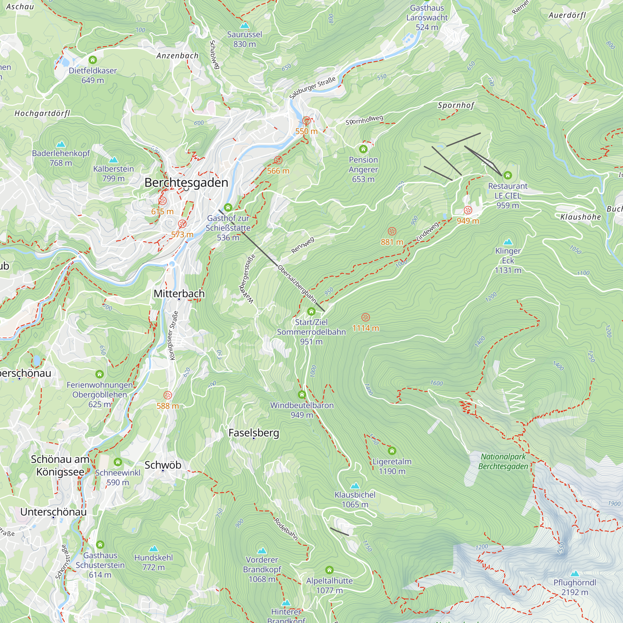 Start/Ziel Sommerrodelbahn map