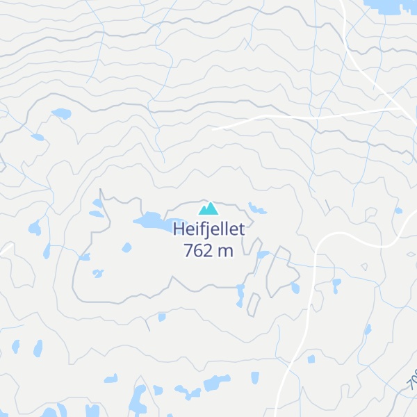 Map of Heifjellet
