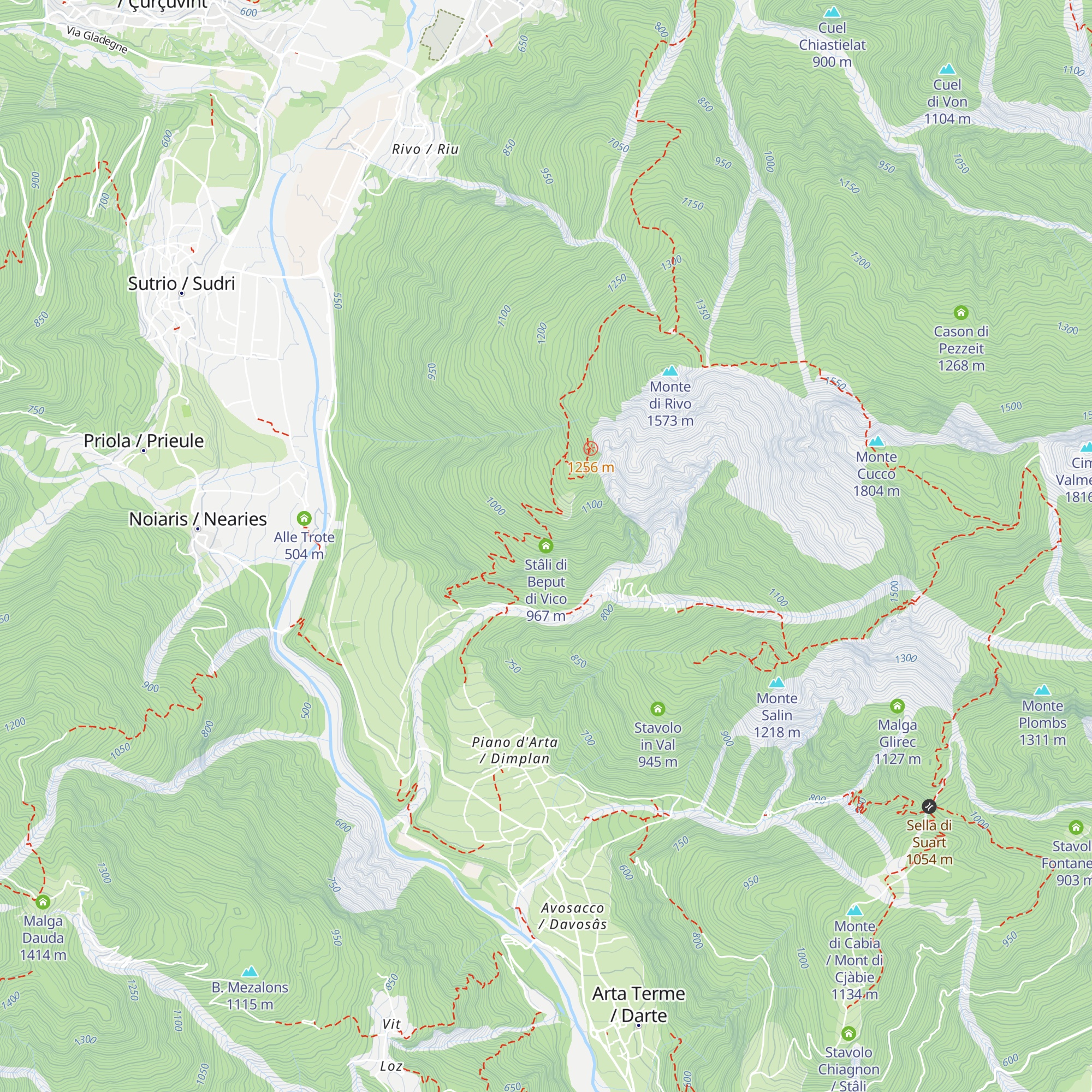 Stâli di Beput di Vico map